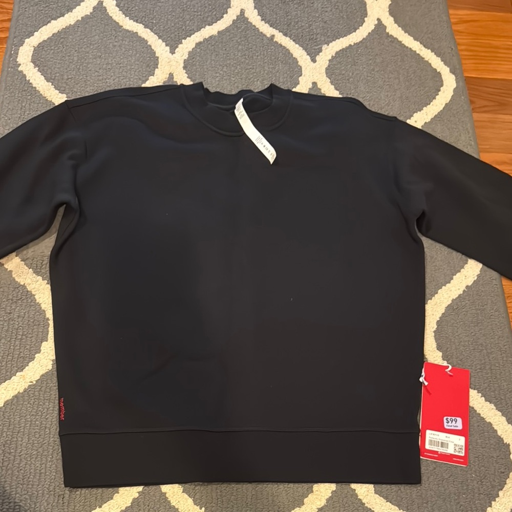 NWT Lululemon Black Crew Neck Sweater